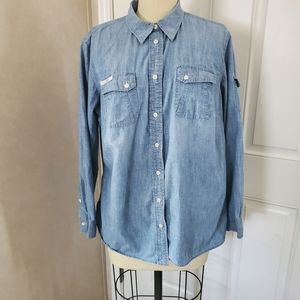 LRL Denim Buttondown